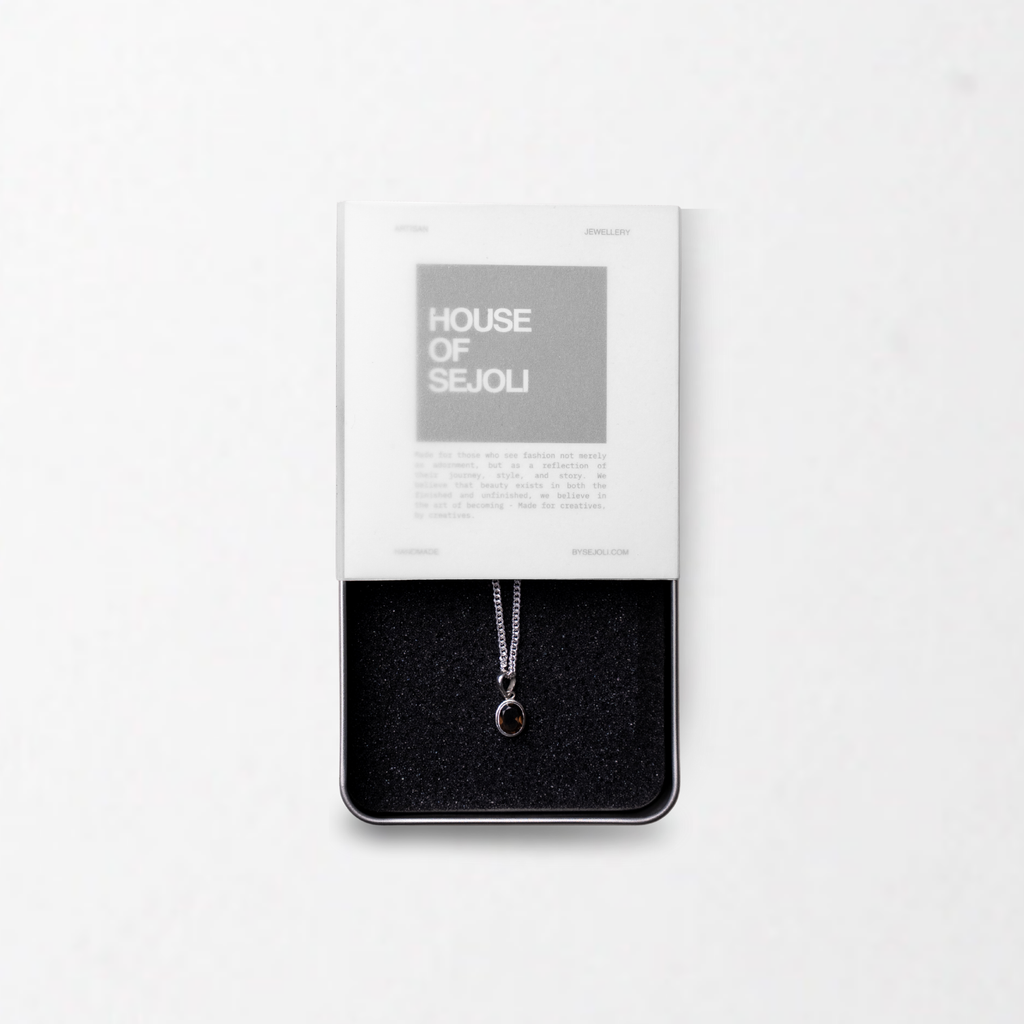 Noir stone pendant