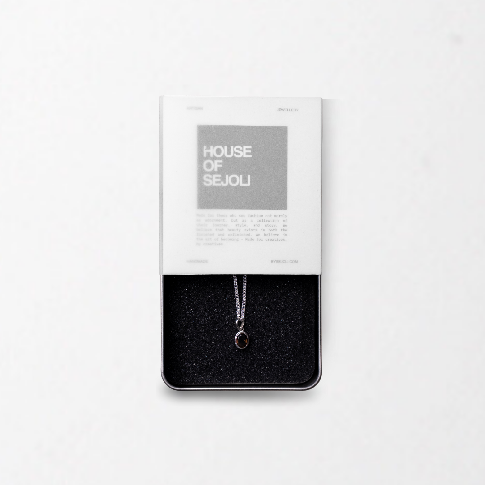 Noir stone pendant